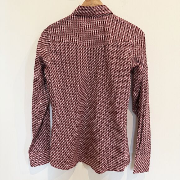 Cinch Shirt Women’s Medium Pink Button Down Snaps Western Rodeo Cowgirl Horse - Picture 6 of 13